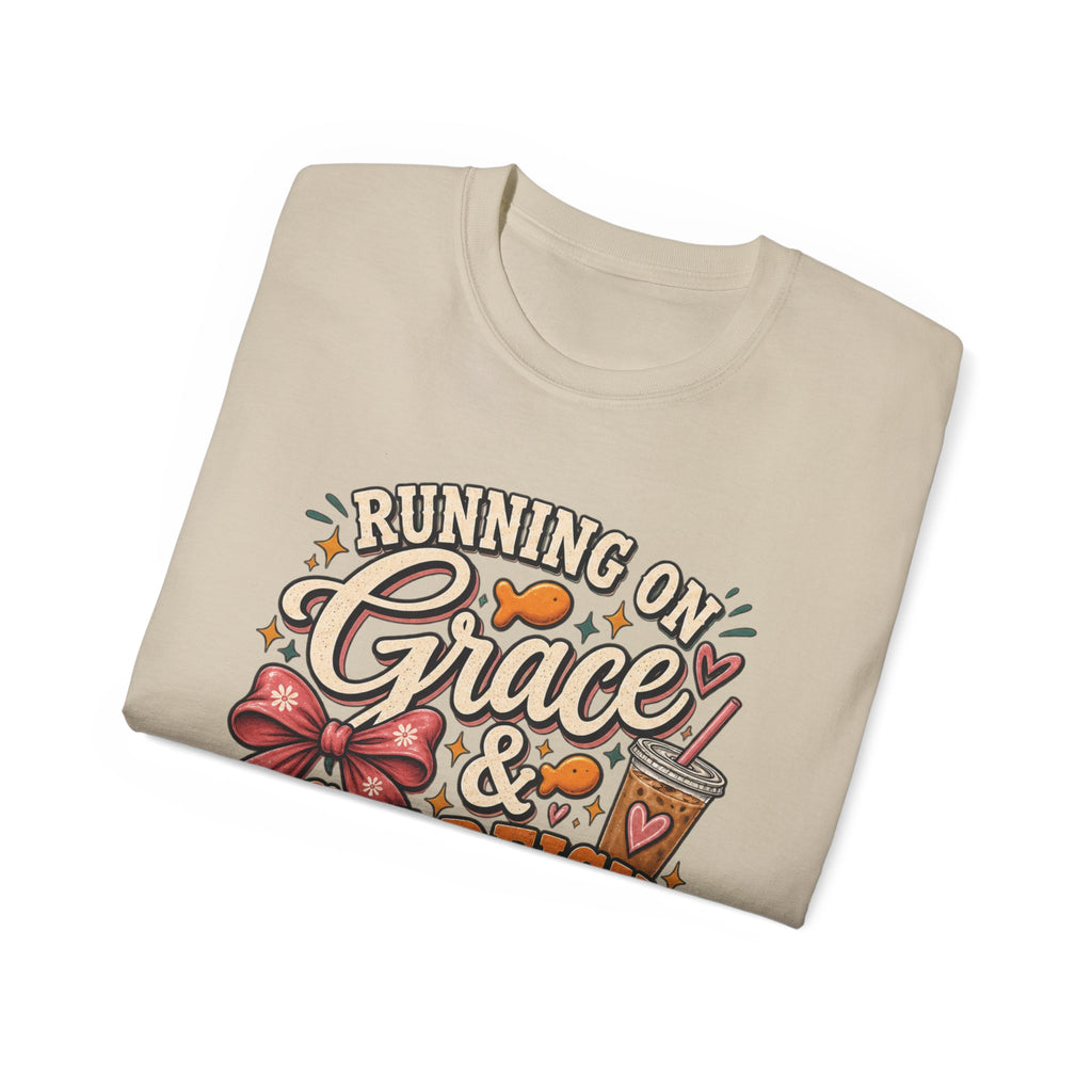 ✨ "Running on Grace & Goldfish Crackers" Mom Tee