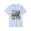 He Gives Me Strength Christian Western Tee 🤎
