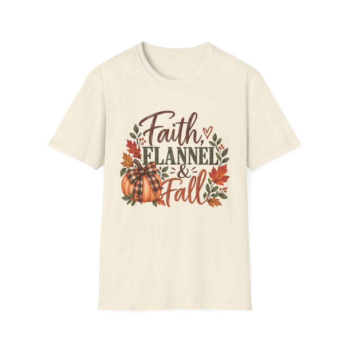 Faith, Flannel & Fall T-Shirt | Christian Fall Tee