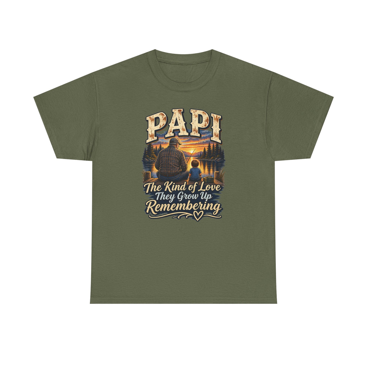 Papi The Kind of Love They Grow Up Remembering Tee 🤎 | Meaningful Papi Shirt