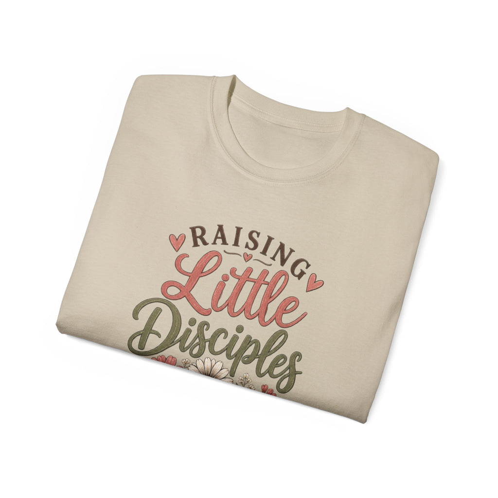 Women's ✝️ "Raising Little Disciples" Christian Mom Tee