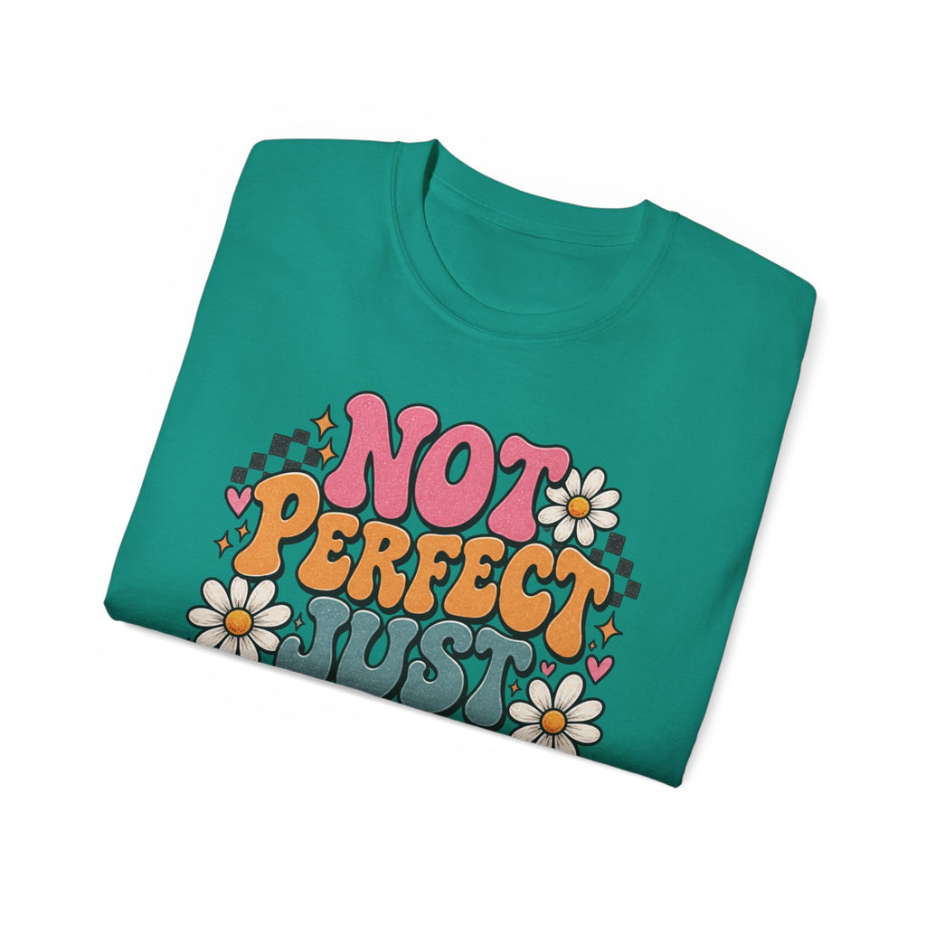 “Not Perfect, Just Forgiven” Retro Christian Tee