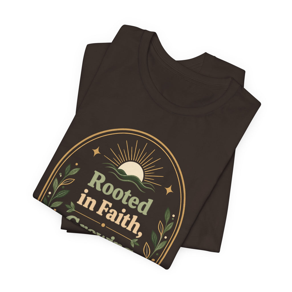 Women's "Rooted in Faith, Growing in Joy" Tee
